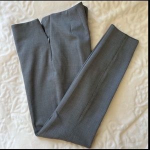 White House Black Market plaid slim leg pants and ankle
slit